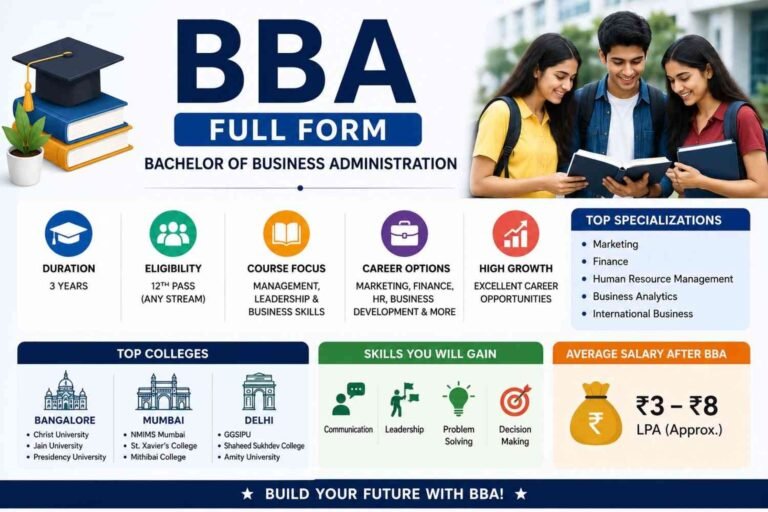 BBA Full Form – What Is BBA, Course Details, Fees, Duration & Top ...