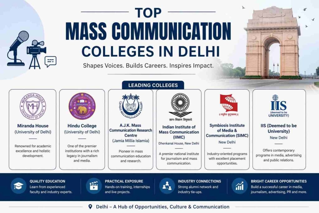 mass communication colleges in delhi