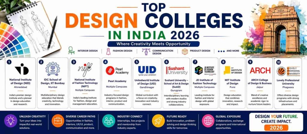 top design colleges in india 2026