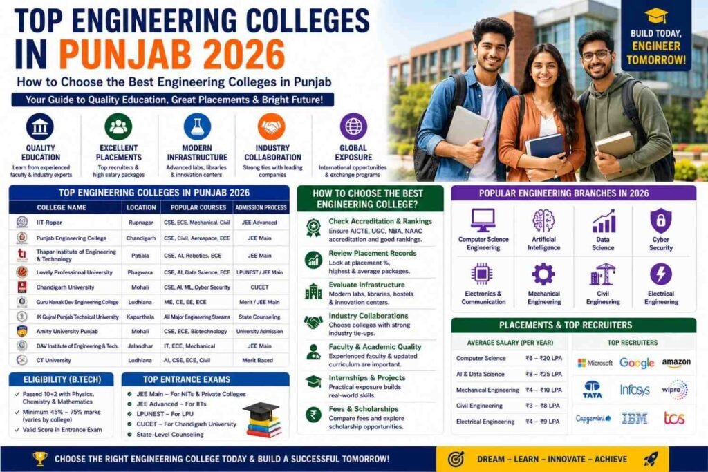 top engineering colleges in punjab 2026