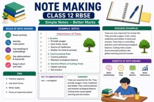 note making class 12 rbse