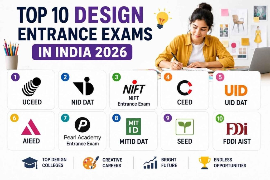 top 10 design entrance exams in india 2026