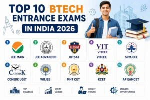 top 10 b tech entrance exams in india 2026